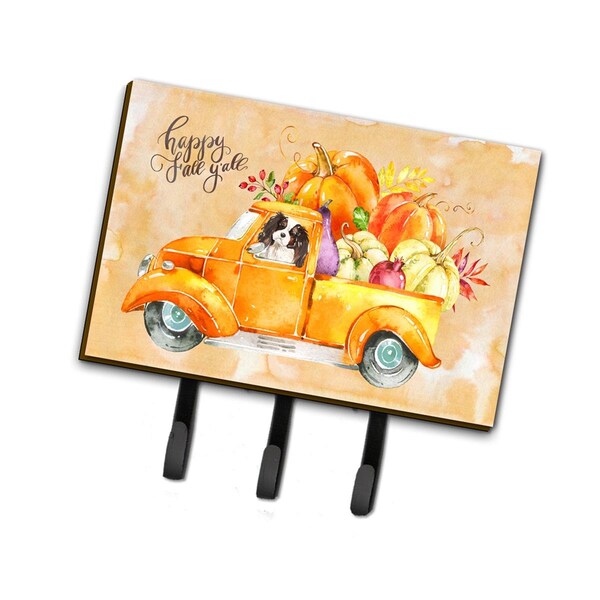 Carolines Treasures Fall Harvest Tricolor Cavalier Spaniel Leash or Key Holder CK2652TH68 - main